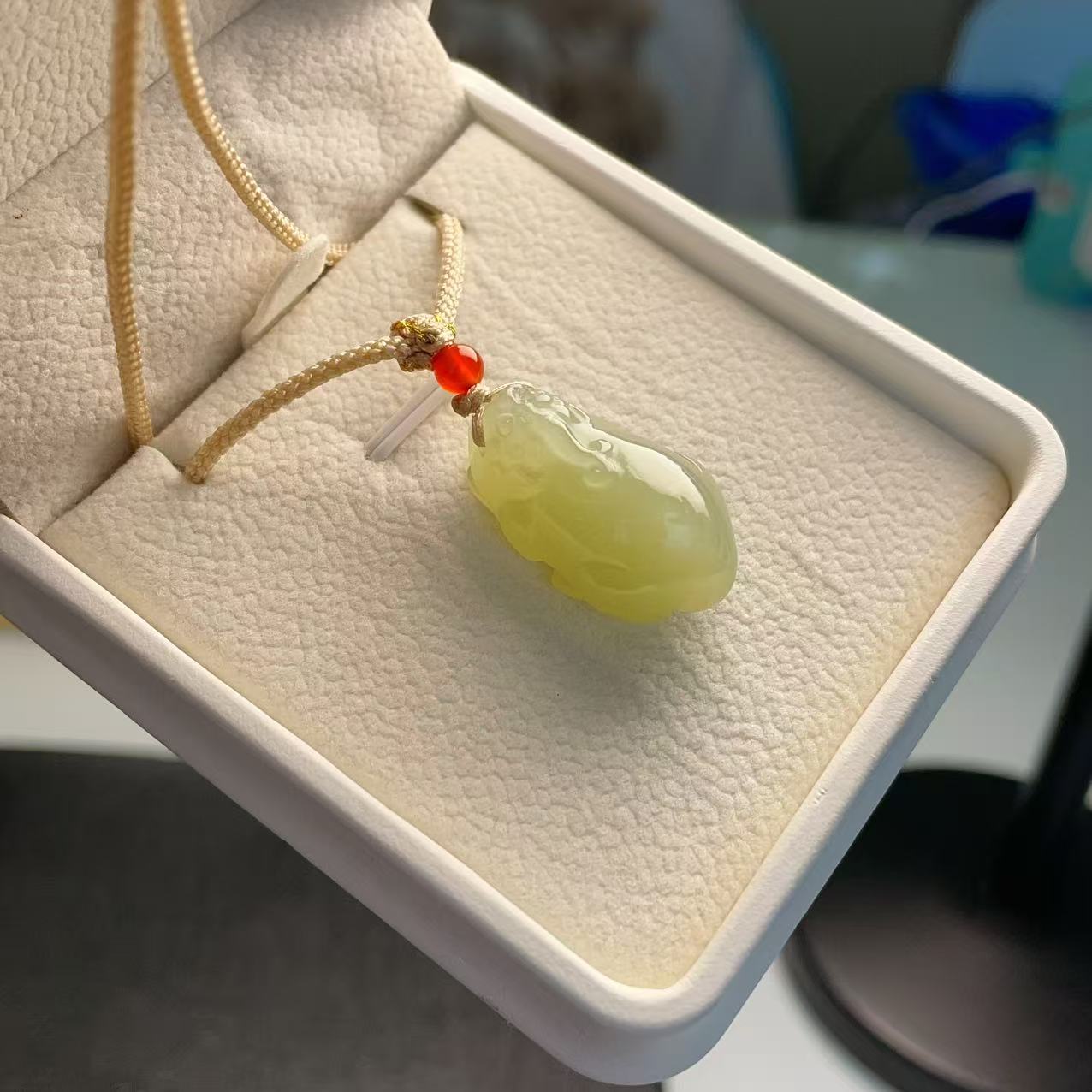 Natural Jade Pixiu Pendant Necklace, Hand-Carved Lucky Jade Amulet, Adjustable Cord Necklace, Gift for Protection & Wealth