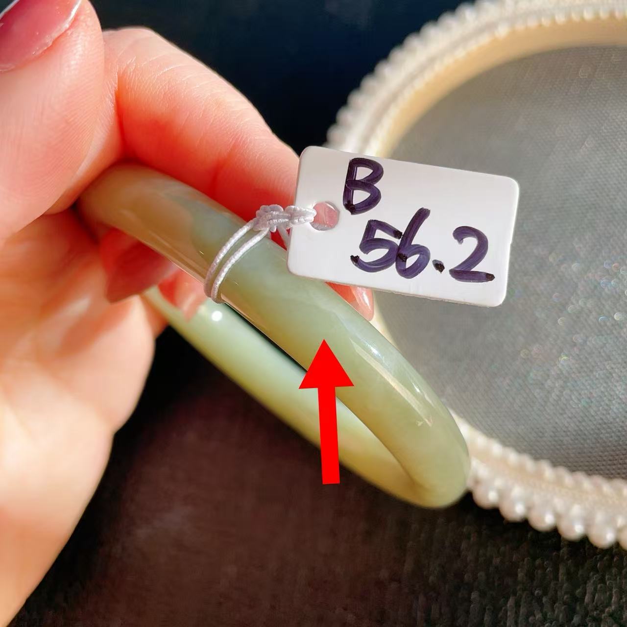 Natural Nephrite Jade Slim Bangle – Spring Water Green | Size 52–57