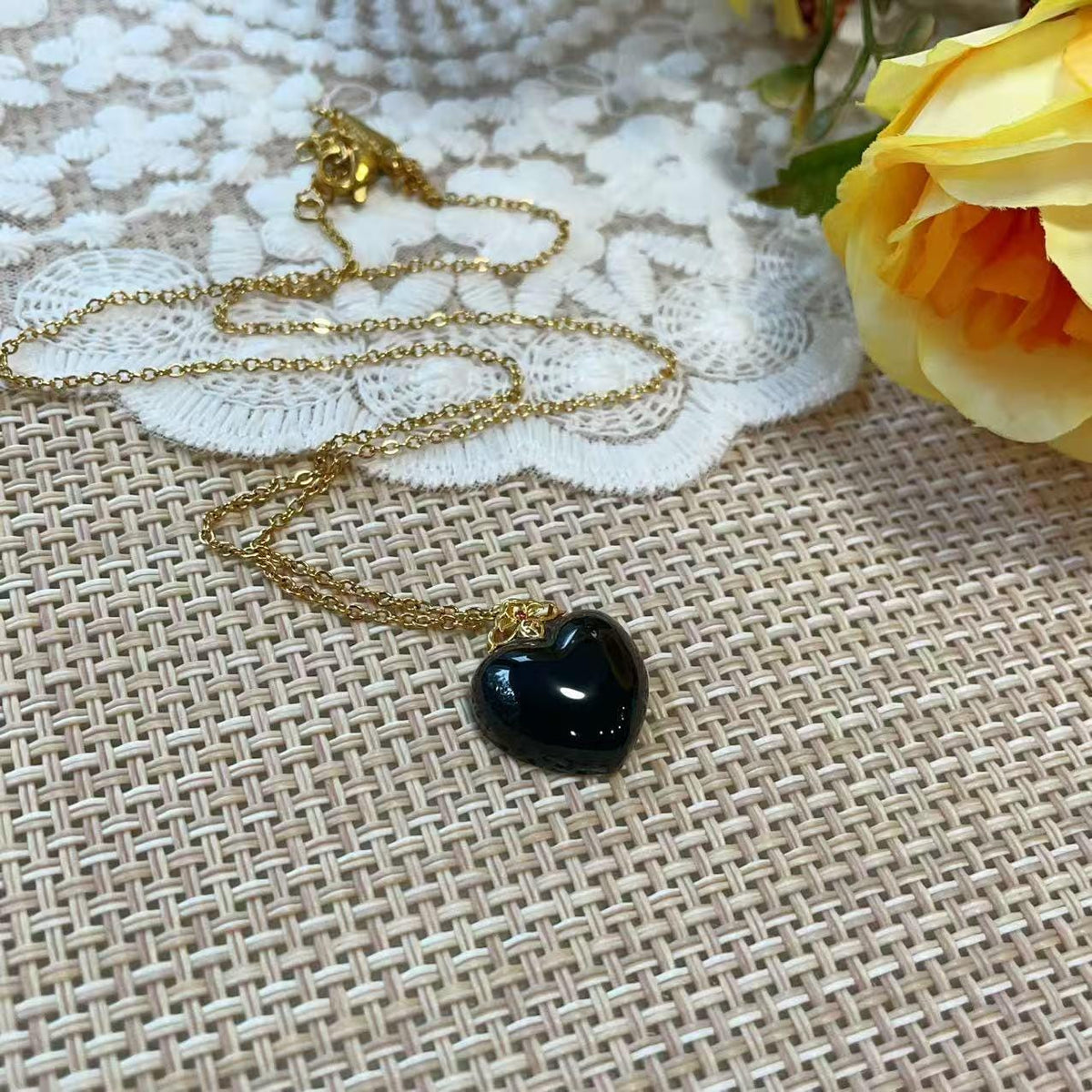 Certified Smoky Lavender Jade Heart Necklace , 18K Gold Jade Pendent Necklace, Real Nephrite Jade, High Grade Jade, Certified Natural Jade