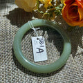 Certified Natural Green Jade Bangle, Lake Green Jade Bracelet, Size 57.5-58.5, Genuine Jade Jewelry, Minimalist Gift for Her