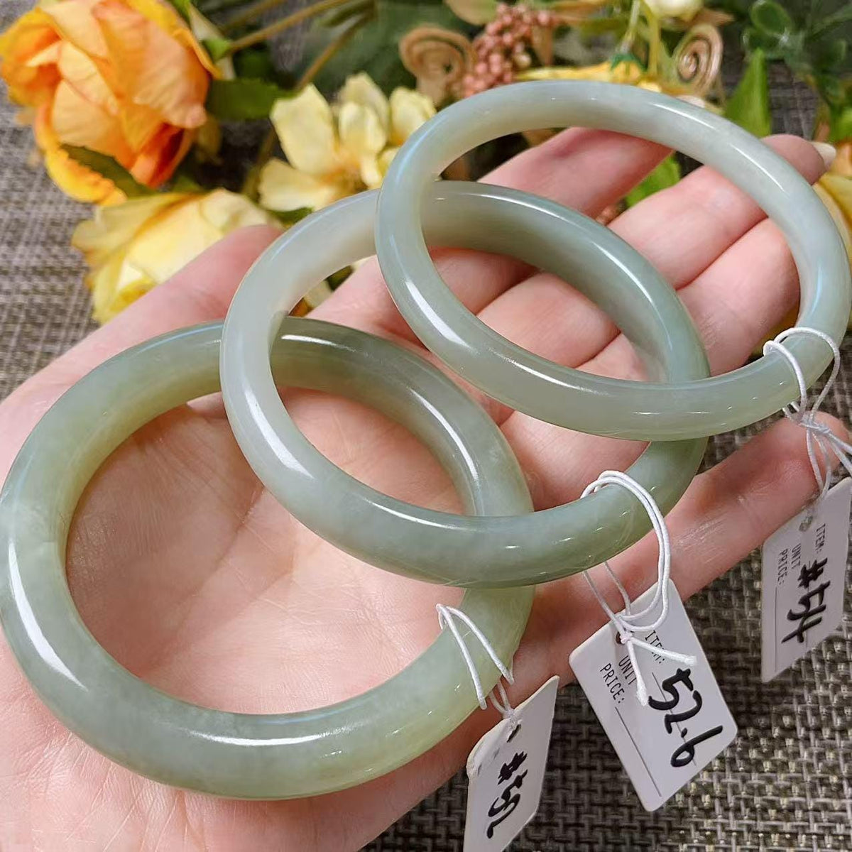 Certified Natural Nephrite Jade Small Size Bangle , Spring Water Green Jade, Bangle Size 51-55, Minimalist Jade Bangle Bracelet, XSmall Size