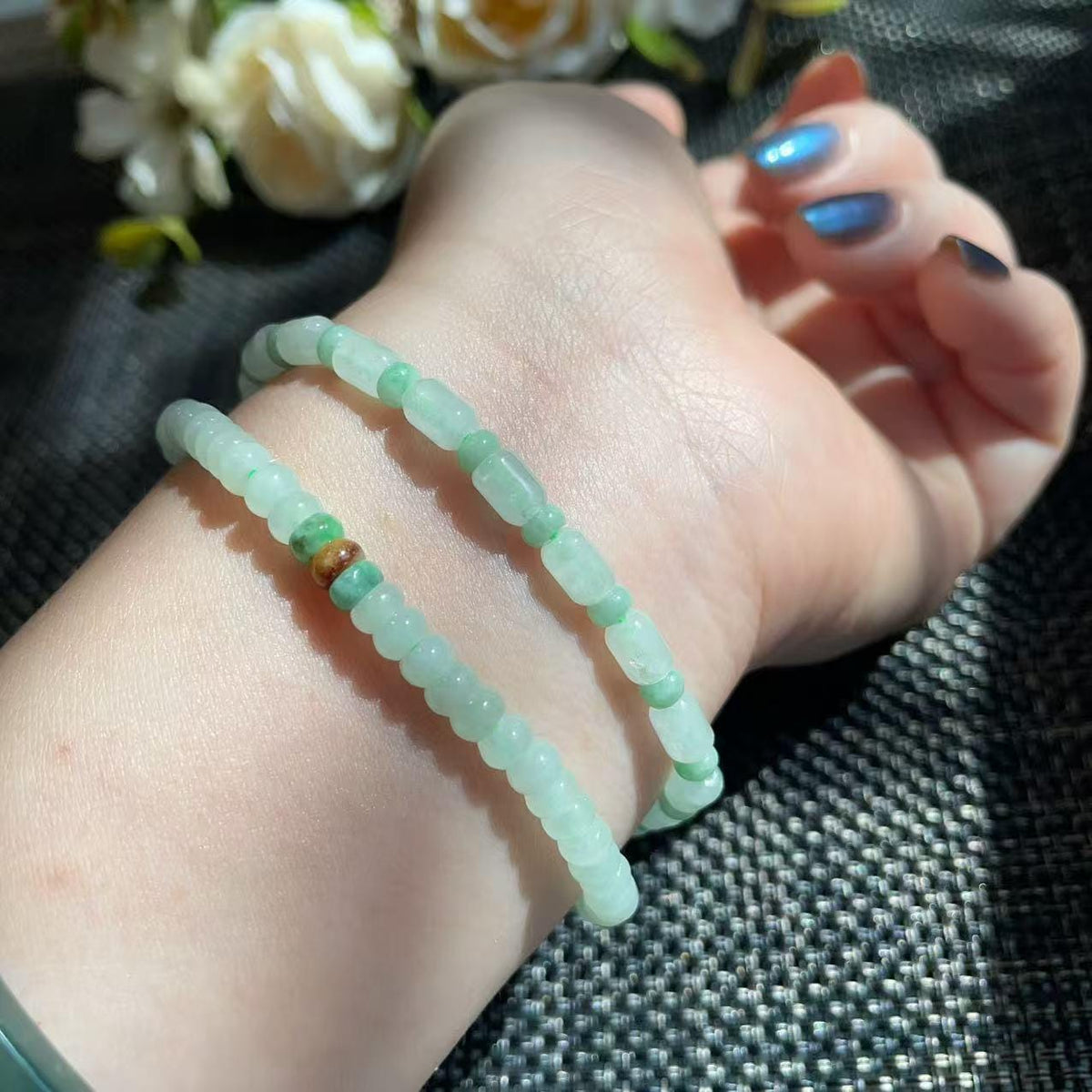 Certified Natural Grade A Jadeite Bracelet, Ice Green Slim Jadeite Bracelet, Minimalist Jadeite Jewelry, Adjustable Wrist Size, Jade Gift