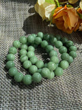 Natural Matcha Green Nephrite Jade Bracelet | 12mm Creamy Green Round Beads | Certified Jade | Unisex Gift