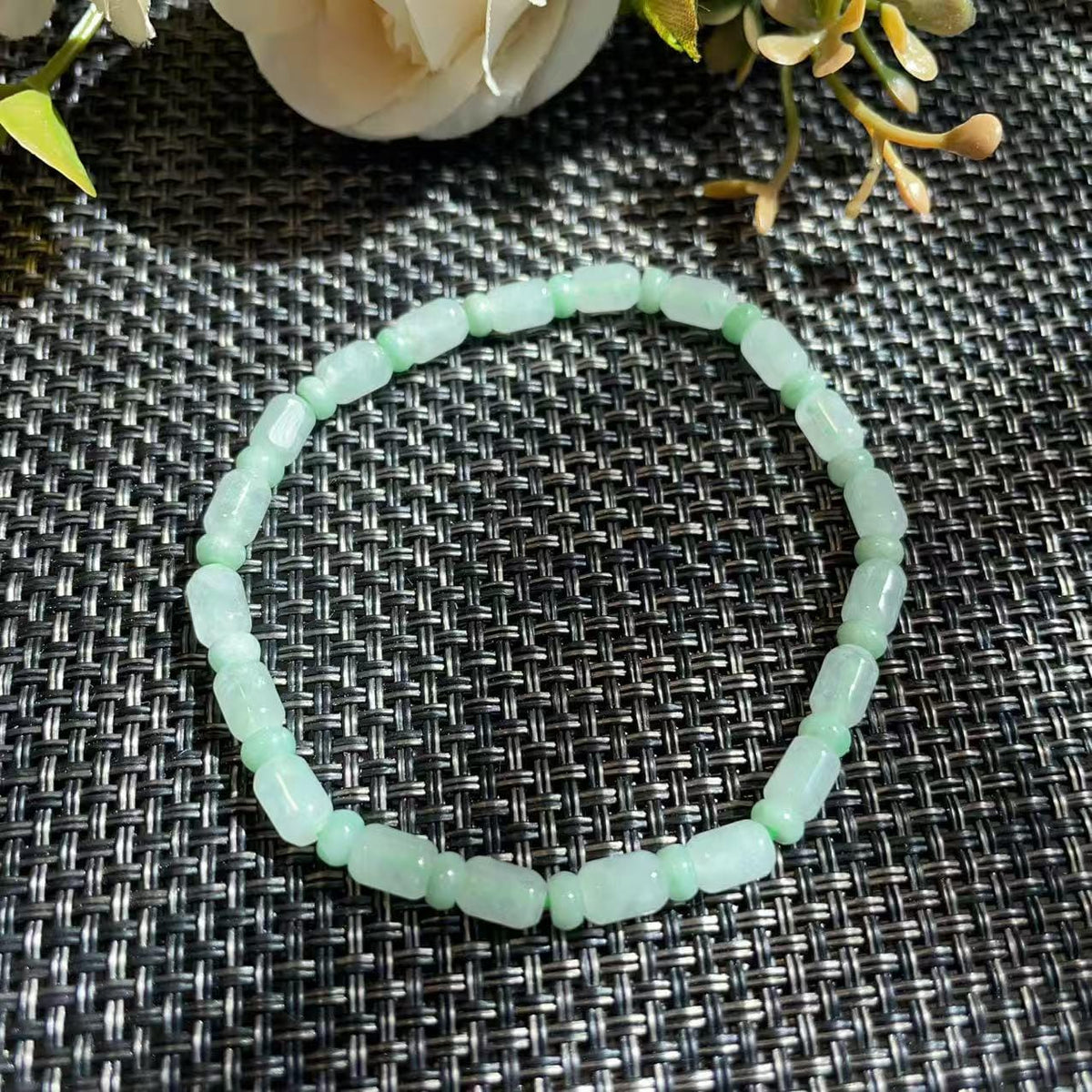 Certified Natural Grade A Jadeite Bracelet, Ice Green Slim Jadeite Bracelet, Minimalist Jadeite Jewelry, Adjustable Wrist Size, Jade Gift