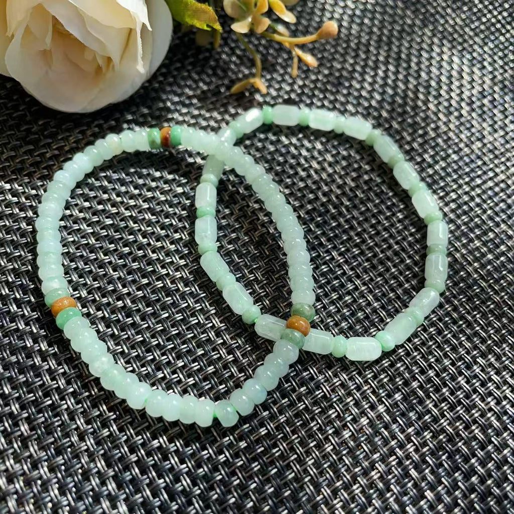 Certified Natural Grade A Jadeite Bracelet, Ice Green Slim Jadeite Bracelet, Minimalist Jadeite Jewelry, Adjustable Wrist Size, Jade Gift
