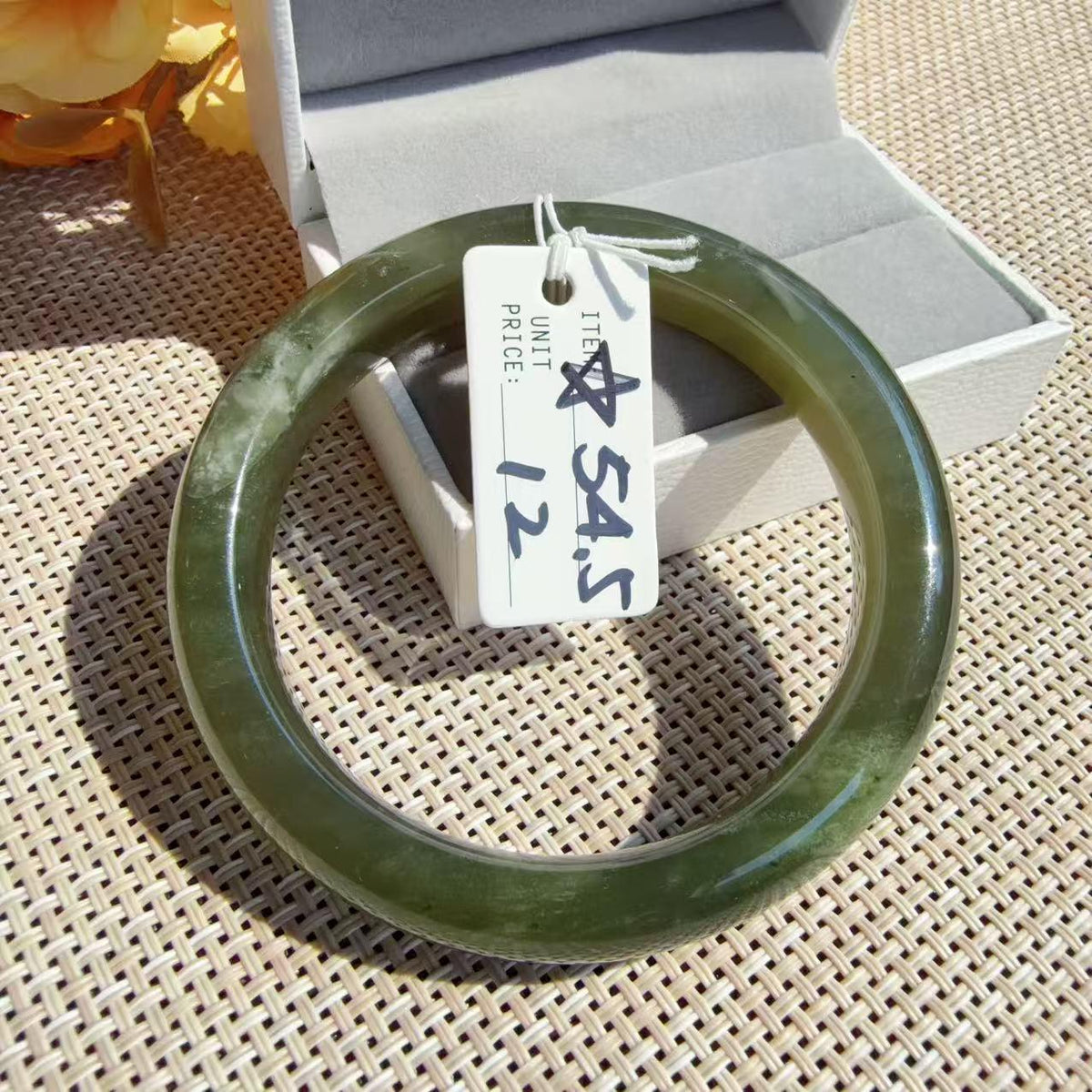SALE! Natural Jade Bangle Clearance | Imperfect Nephrite Jade Bracelet | Stone Lines & Cracks | Discount Jade Bangles