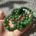 DEAL! Certifeid Green Jade Bracelet ,10mm Green Jade Bracelet , Natural Nephrite Beads, Minimalist Luxury Jewelry, Certified Jade Gift