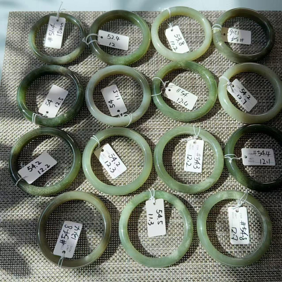 DEAL! Natural Green Nephrite Jade Bangle, Size 51-55mm Lake Green Jade Bracelet, Affordable Everyday Jade Bangle, One of a Kind Jade Jewelry