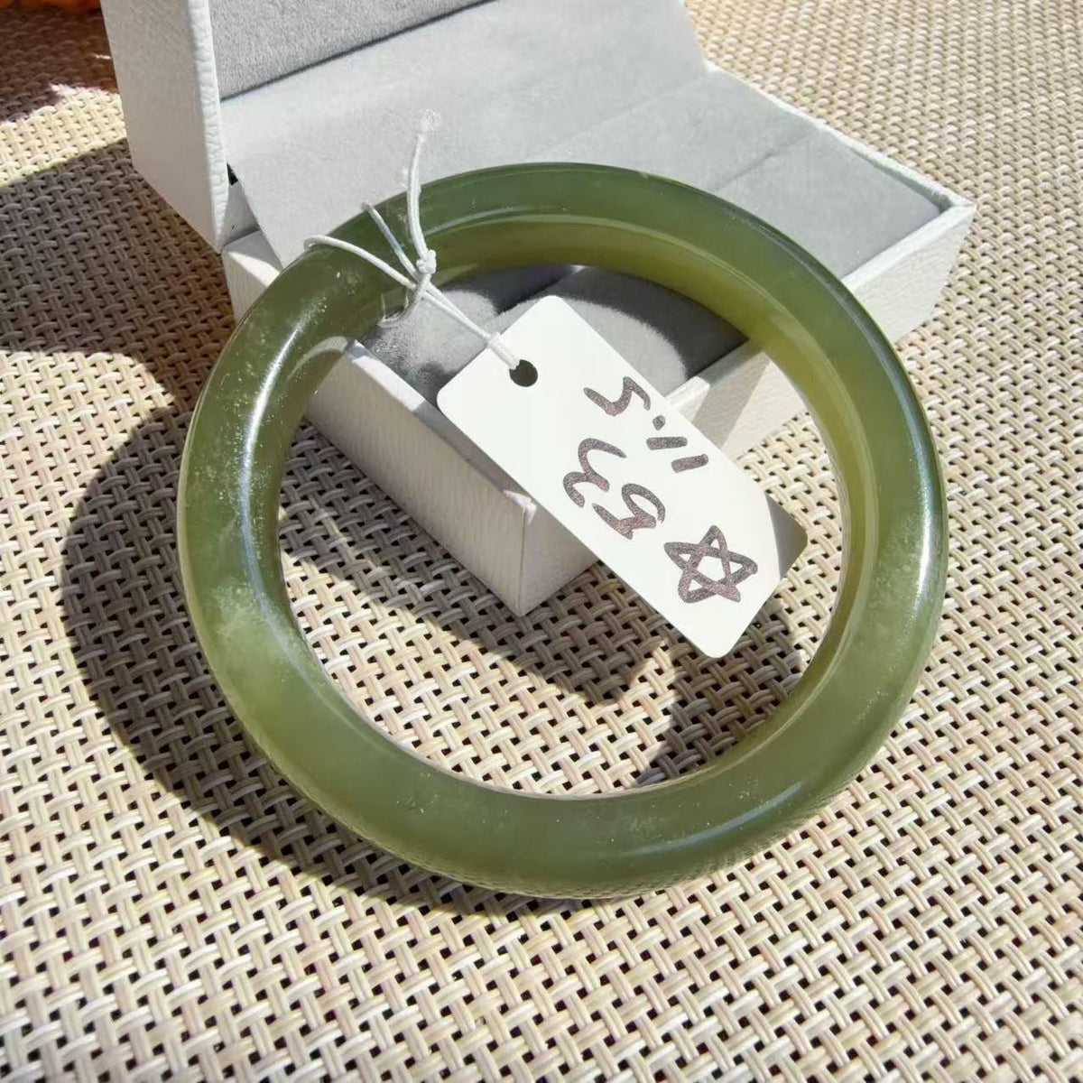 SALE! Natural Jade Bangle Clearance | Imperfect Nephrite Jade Bracelet | Stone Lines & Cracks | Discount Jade Bangles