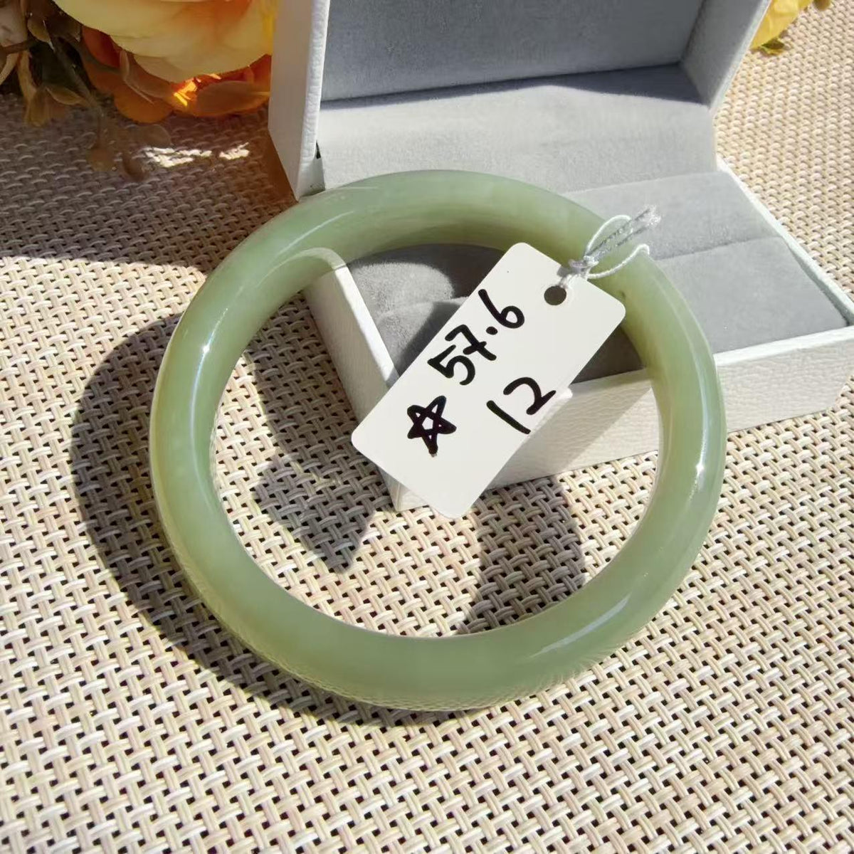 SALE! Natural Jade Bangle Clearance | Imperfect Nephrite Jade Bracelet | Stone Lines & Cracks | Discount Jade Bangles