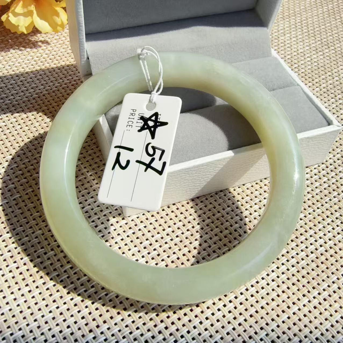 SALE! Natural Jade Bangle Clearance | Imperfect Nephrite Jade Bracelet | Stone Lines & Cracks | Discount Jade Bangles