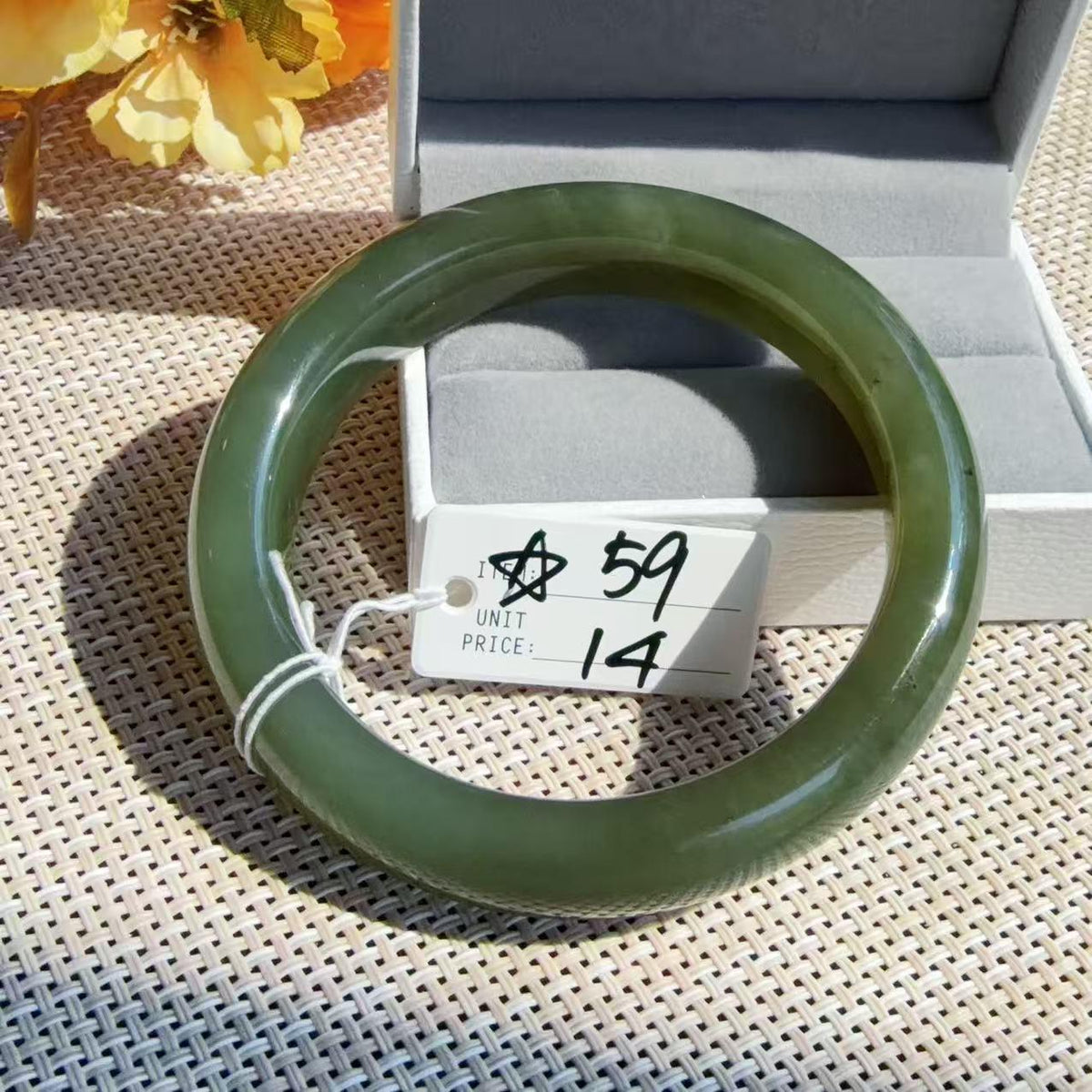 SALE! Natural Jade Bangle Clearance | Imperfect Nephrite Jade Bracelet | Stone Lines & Cracks | Discount Jade Bangles