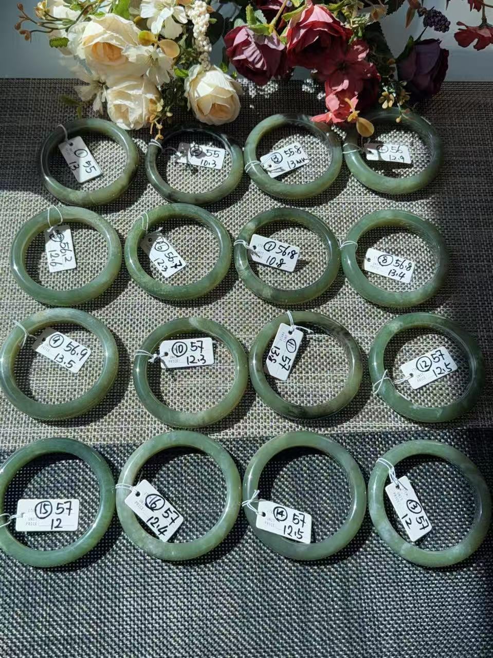 DEAL! Natural Green Nephrite Jade Bangle, Size 55-57mm Lake Green Jade Bracelet, Affordable Everyday Jade Bangle, One of a Kind Jade Jewelry