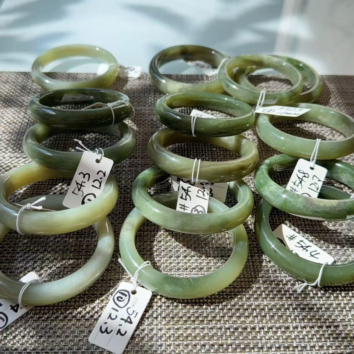 DEAL! Natural Green Nephrite Jade Bangle, Size 51-55mm Lake Green Jade Bracelet, Affordable Everyday Jade Bangle, One of a Kind Jade Jewelry