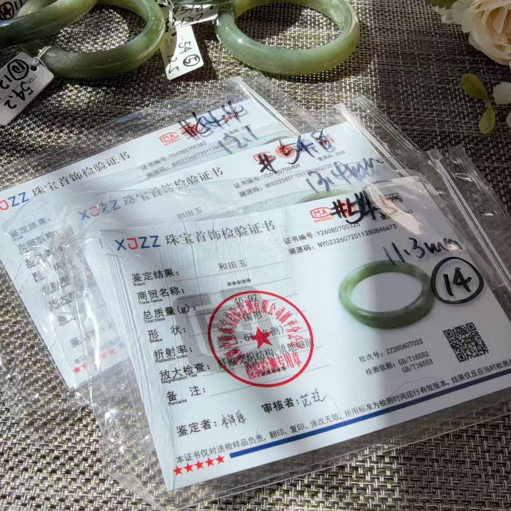 DEAL! Natural Green Nephrite Jade Bangle, Size 51-55mm Lake Green Jade Bracelet, Affordable Everyday Jade Bangle, One of a Kind Jade Jewelry
