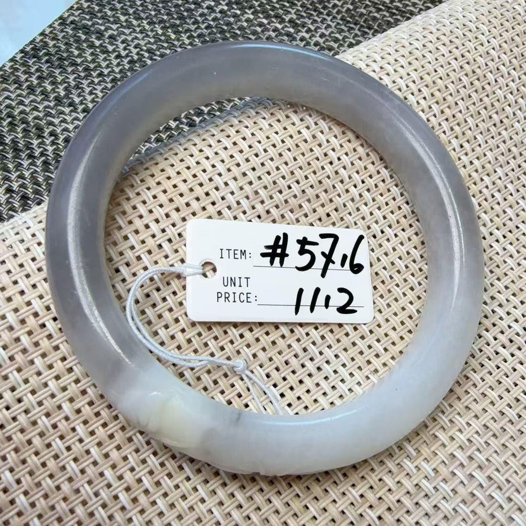 Natural Nephrite Jade Bangle, One of a Kind Hand Carved Jade Bracelet, White Green Jade Bangle, Unique Carved Jade Jewelry