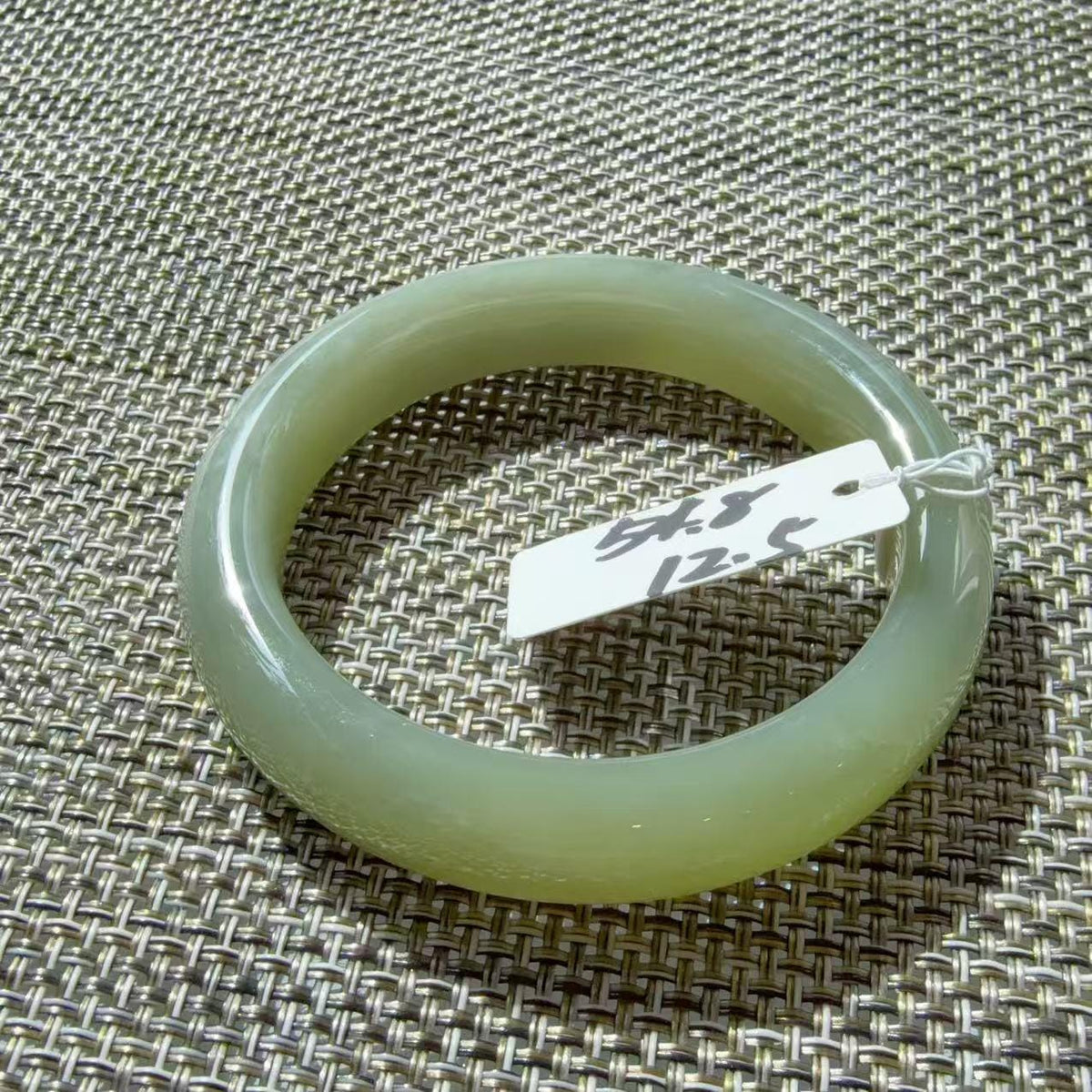 Certified Natural Nephrite Jade Small Size Bangle , Spring Water Green Jade, Bangle Size 51-55, Minimalist Jade Bangle Bracelet, XSmall Size