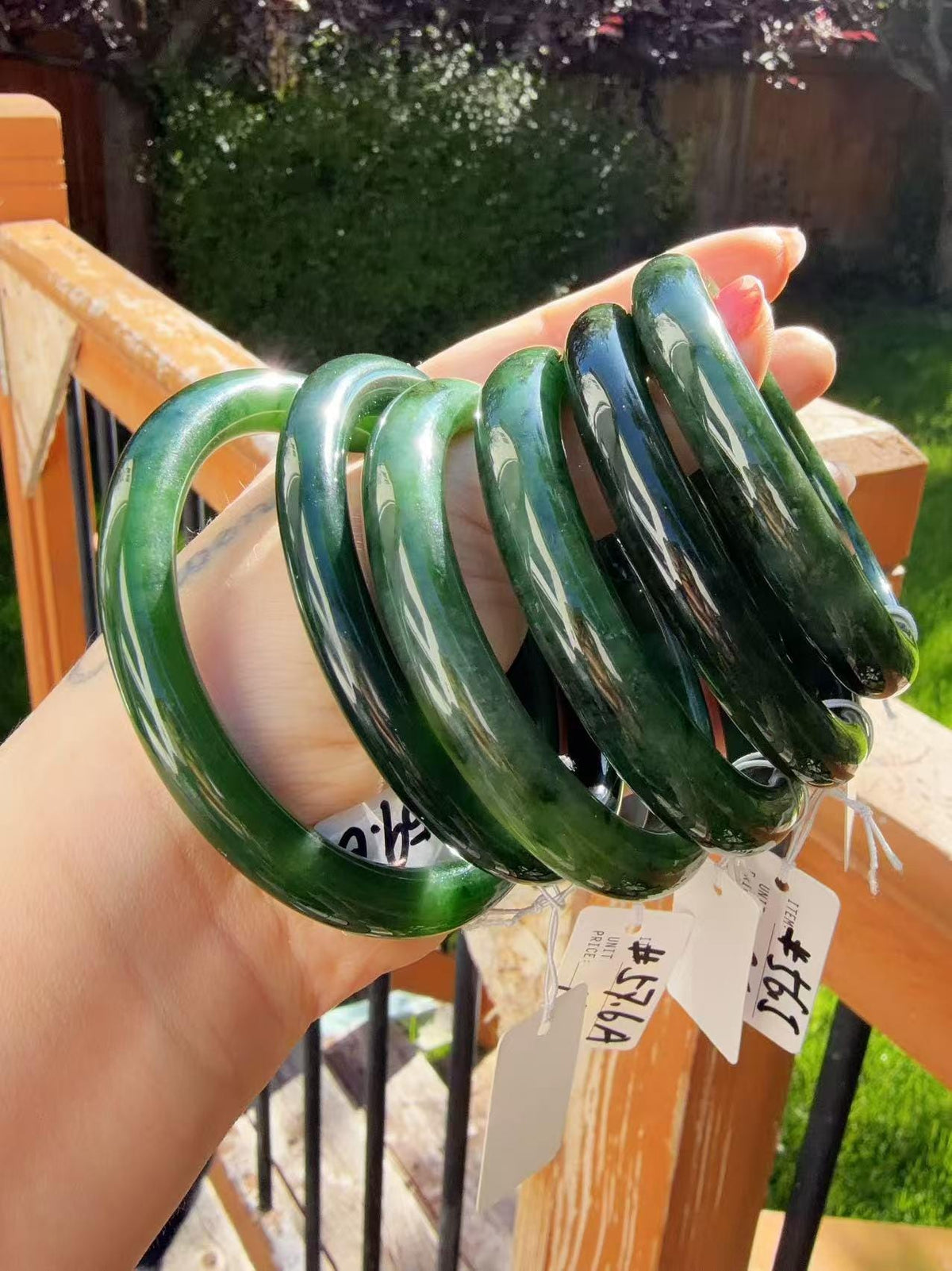 Certified Natural Nephrite Jade Bangle, 53-61mm Minimalist Bangle Bracelet, Dark Green Jade Bangle, Real Jade Bangle Bracelet, One of a Kind