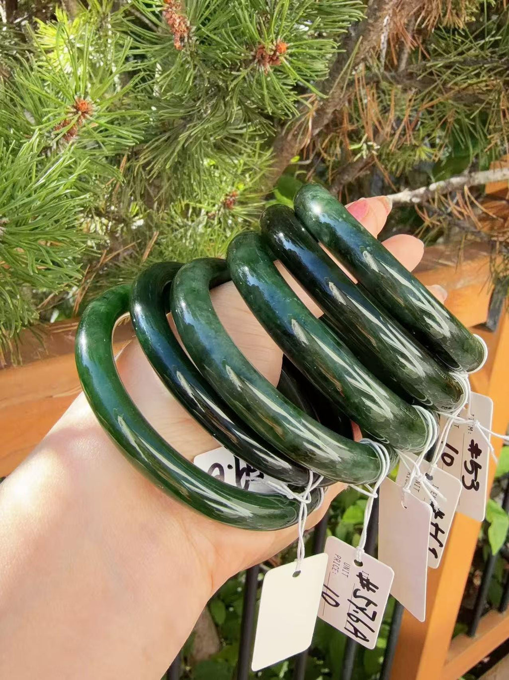 Certified Natural Nephrite Jade Bangle, 53-61mm Minimalist Bangle Bracelet, Dark Green Jade Bangle, Real Jade Bangle Bracelet, One of a Kind