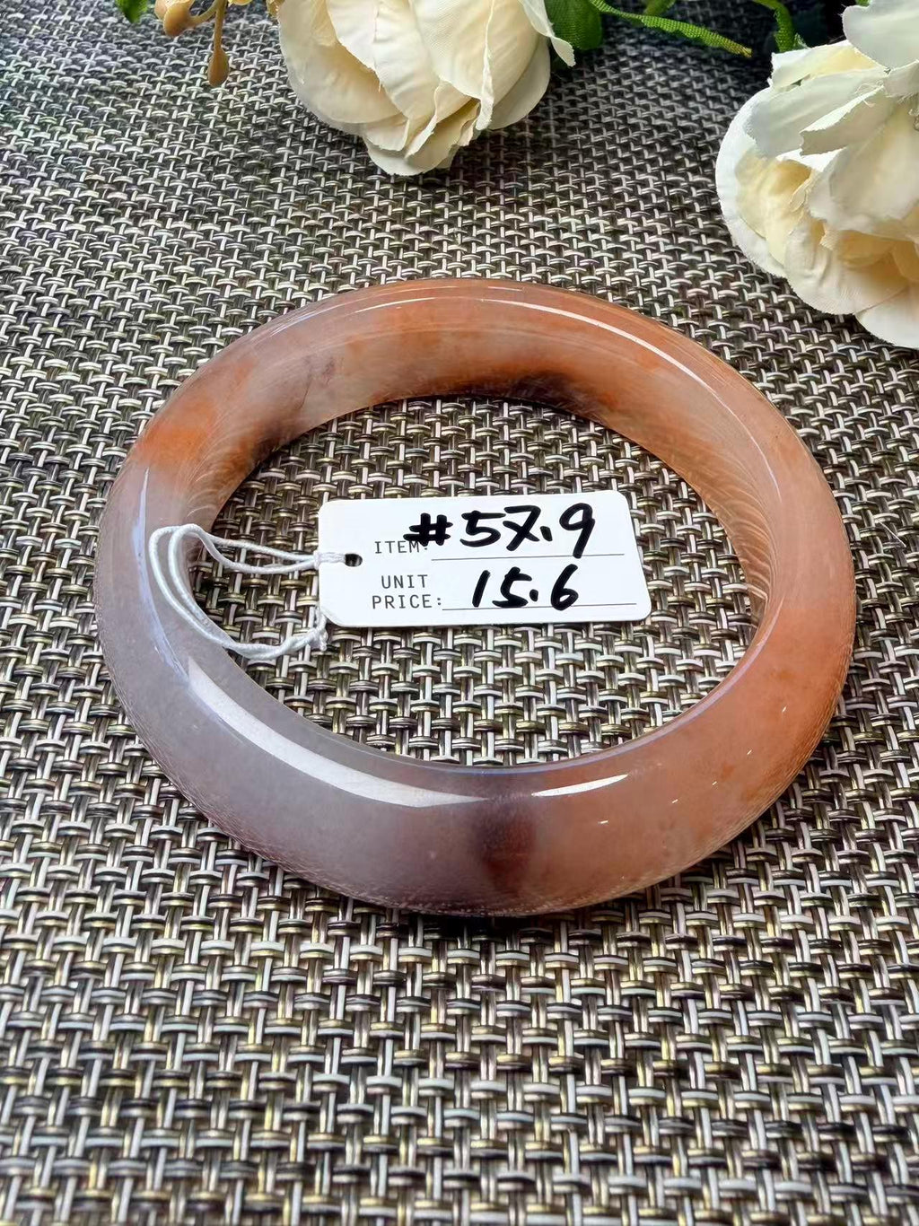 Rose Dusk Natural Quartzite Jade Bangle, Pink Purple Wide Bangle, One of a Kind Stone Bracelet, Certificate Included, 57-65mm Size Bangle