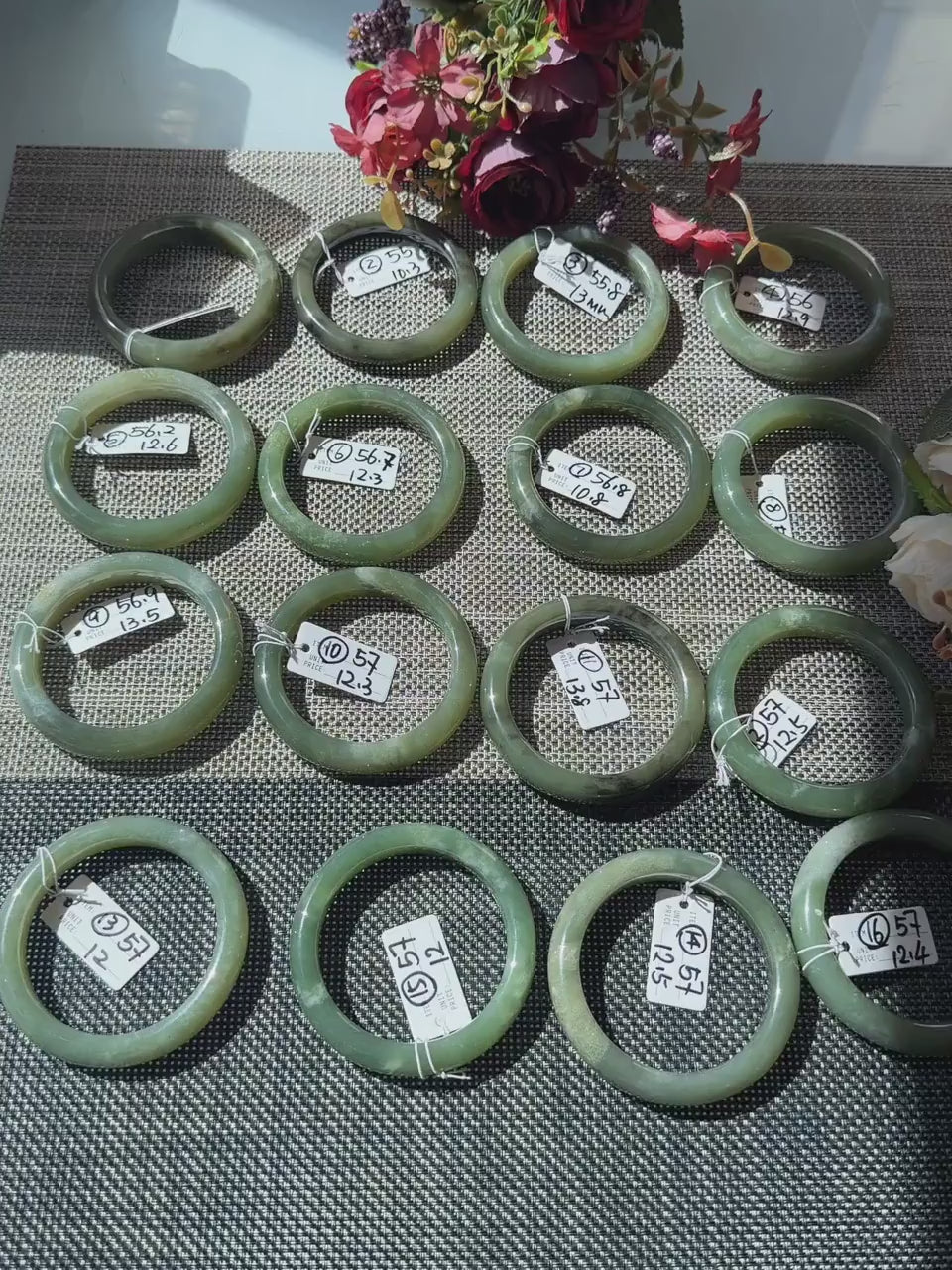 DEAL! Natural Green Nephrite Jade Bangle, Size 55-57mm Lake Green Jade Bracelet, Affordable Everyday Jade Bangle, One of a Kind Jade Jewelry