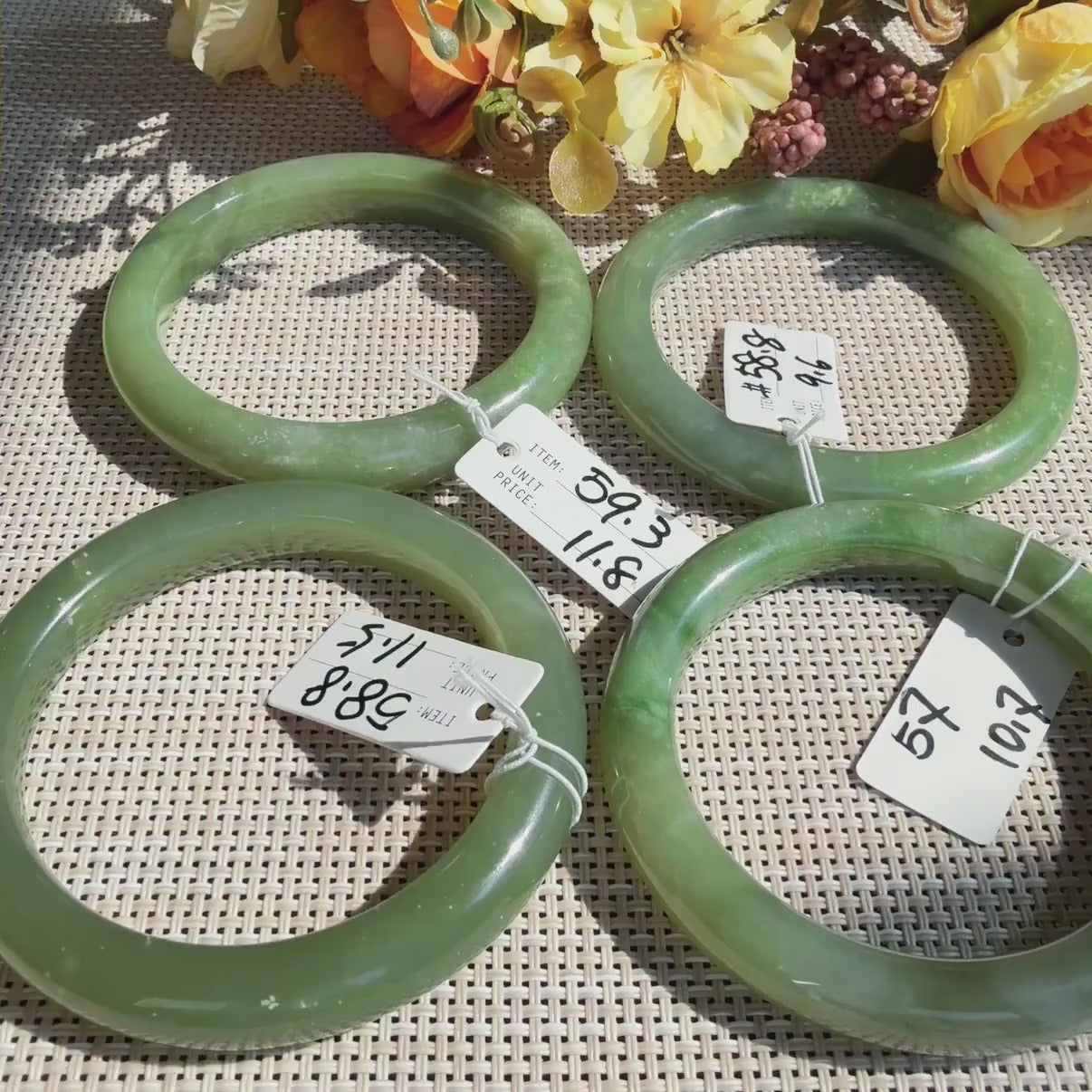Certified Natural Green Jade Bangle ,  Lake Green Nephrite Jade Bangle , 57-59mm Multiple Sizes Bangle, One of a Kind